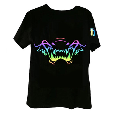 Colorful reflective hot stamping clothing label free proofing图片11