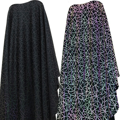 Various reflective printed fabrics