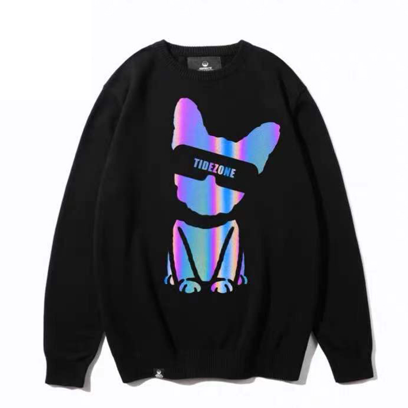 T-shirt advertising shirt reflective hot stamping bear customization图片3