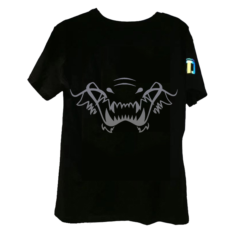 Clothing reflective printing, bright silver, white after reflection, super bright at night图片4