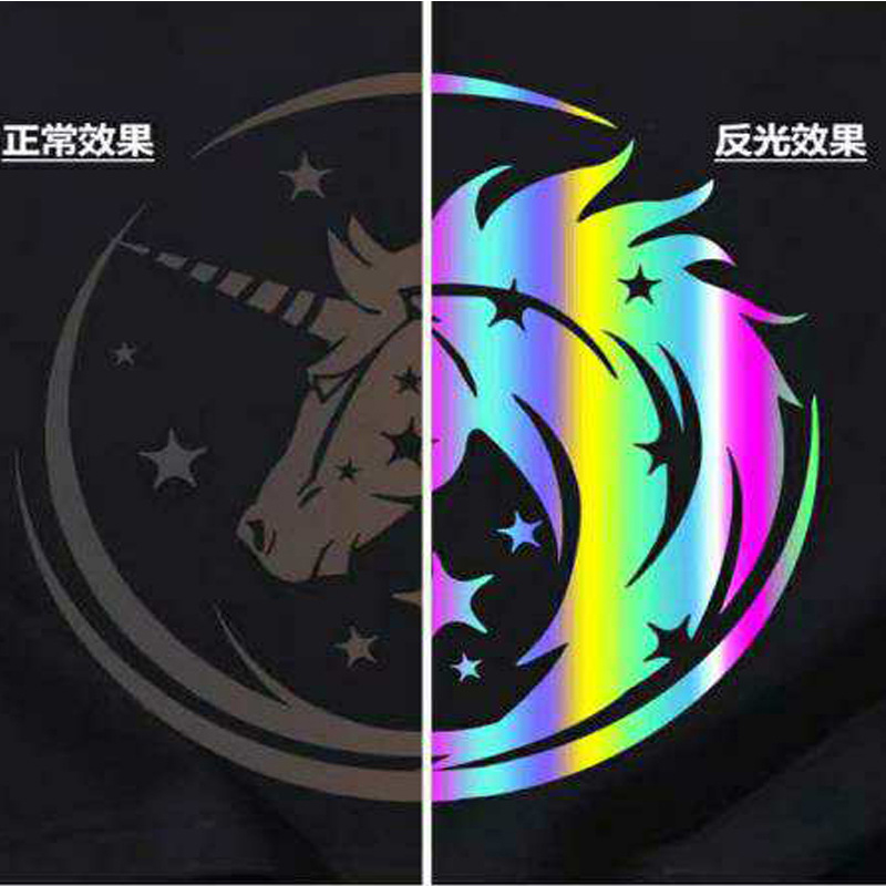 Custom clothing anti cursor colorful logo hot stamping magic color heat transfer label