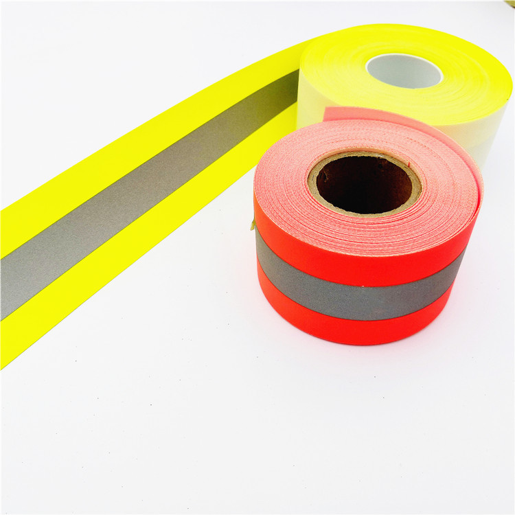 Color flame retardant reflective cloth fireproof fabric cotton aramid 5cm reflective strip