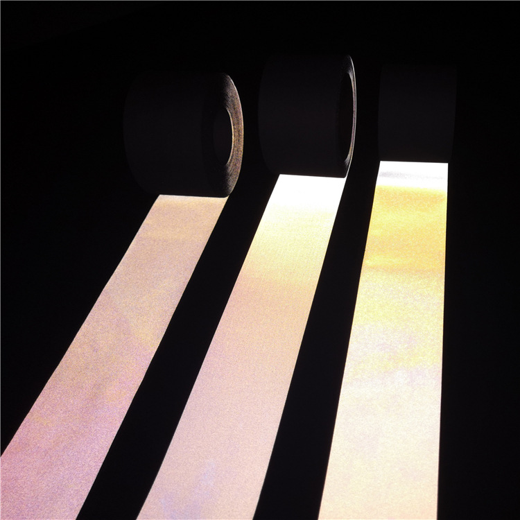 Bright chemical fiber reflective cloth bright silver TC reflective tape ordinary bright reflective strip图片2