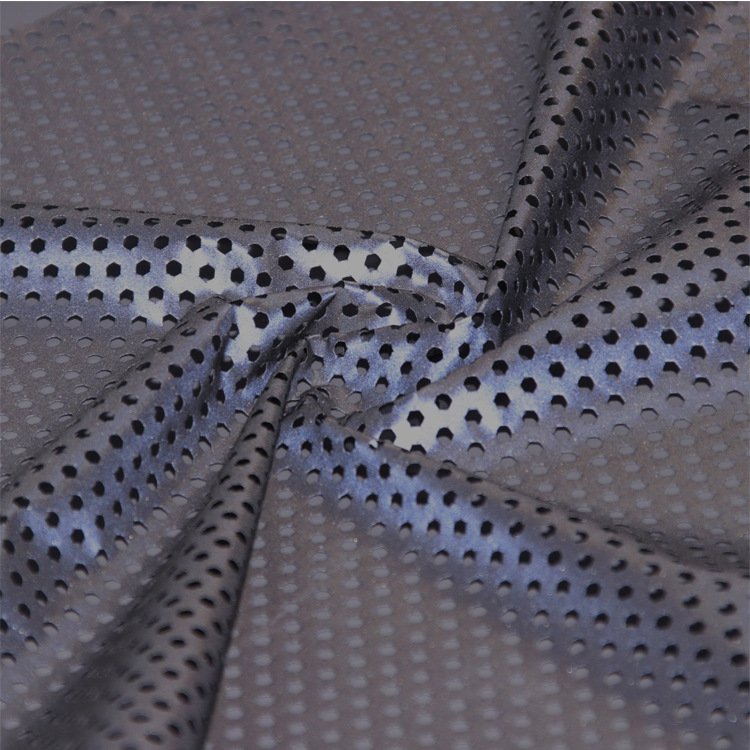 Perforating and hollowing out of reflective cloth bright silver bright reflective material punching pattern图片2
