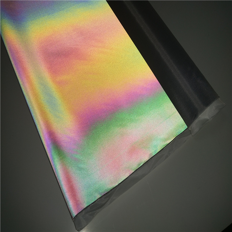 Colorful chemical fiber reflective cloth clothing reflective fabric colorful reflective clothing图片4