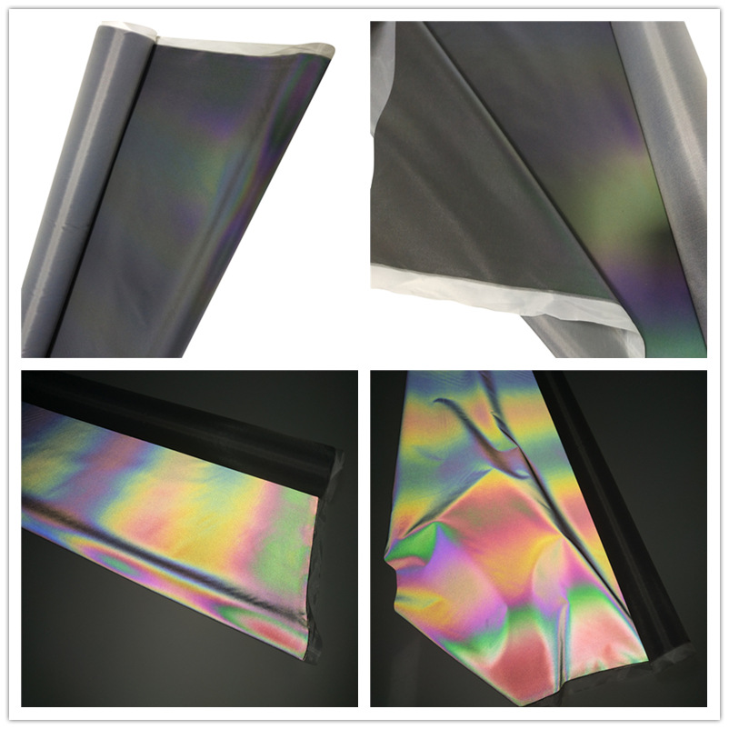 Colorful chemical fiber reflective cloth clothing reflective fabric colorful reflective clothing