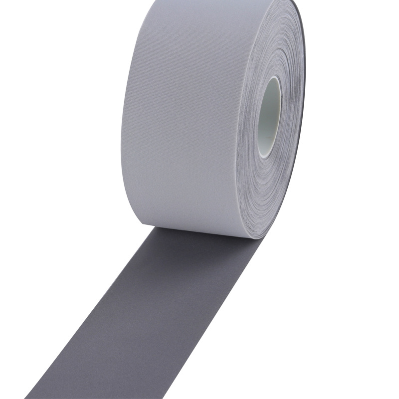 Bright silver four side elastic reflective strip