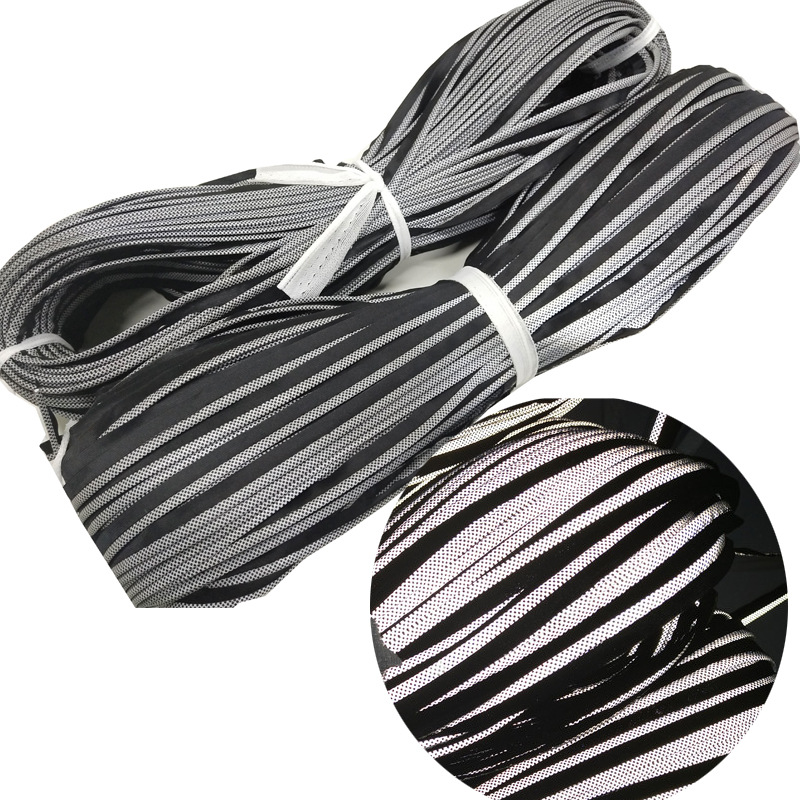 Wave point silver gray reflective strip