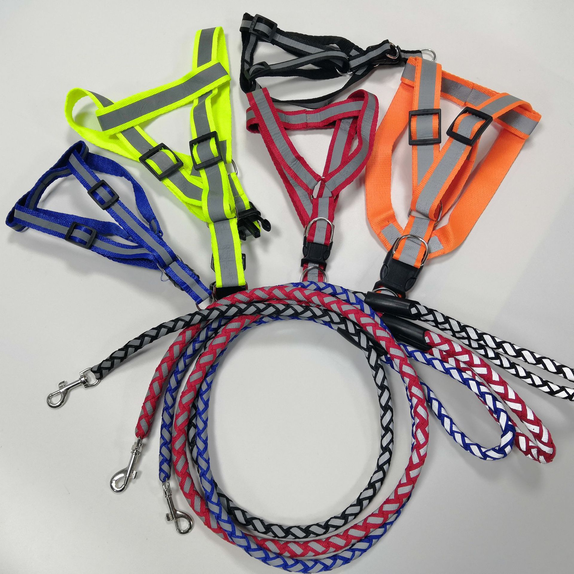 Pet reflective traction rope