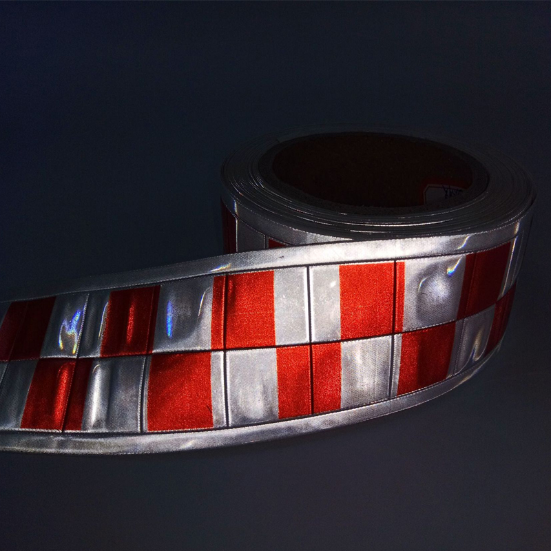 Red checkered reflective lattice band图片2