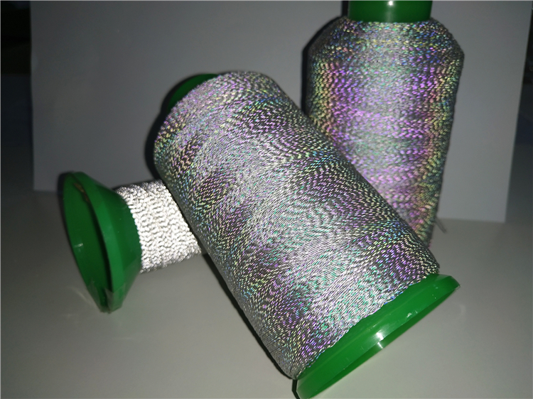 Night colorful reflective logo embroidered thread fly woven upper图片2