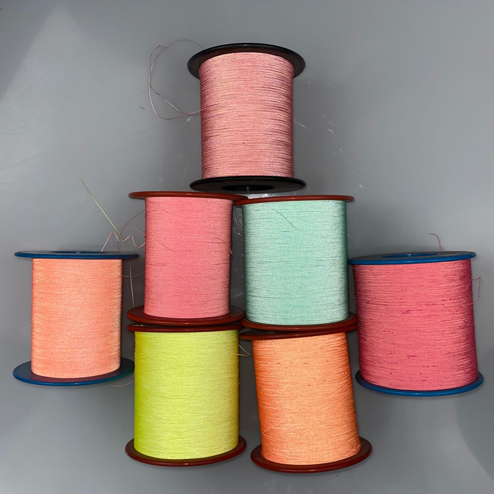 Color reflective silk double-sided colorful braidable shoelace rope reflective webbing图片2