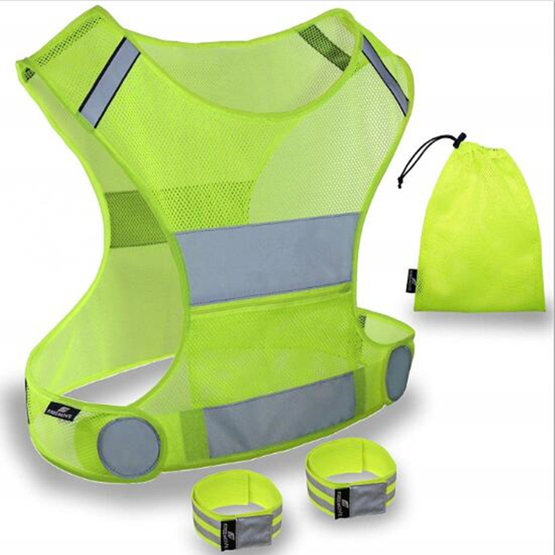 Traffic safety protection mesh fluorescent clothing