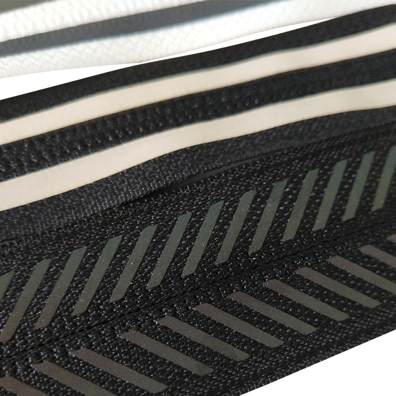 Diagonal stripe colorful reflective zipper图片5