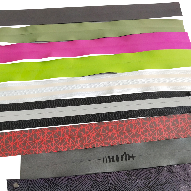 Printed reflective zipper, bright silver and colorful reflective图片2