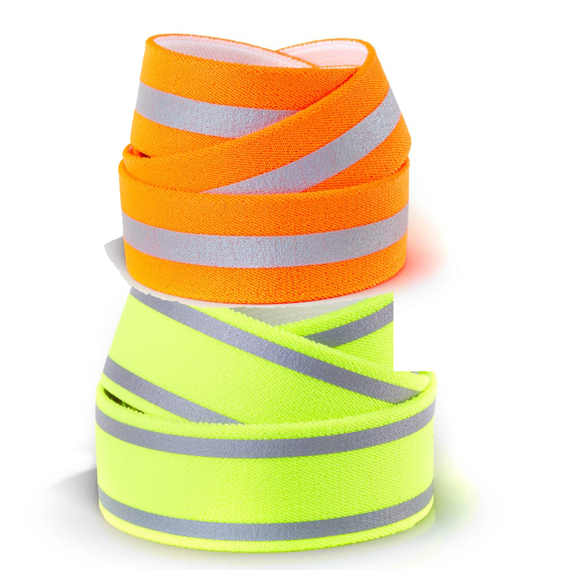 High elastic elastic reflective tape, bright silver or customized printing