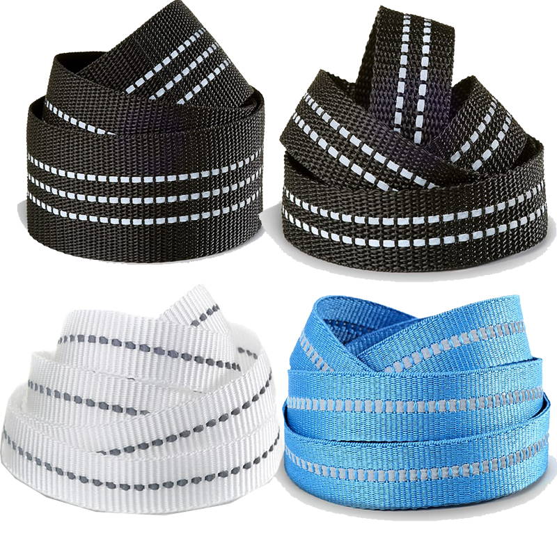 Reflective webbing woven reflective yarn (bright / bright silver)