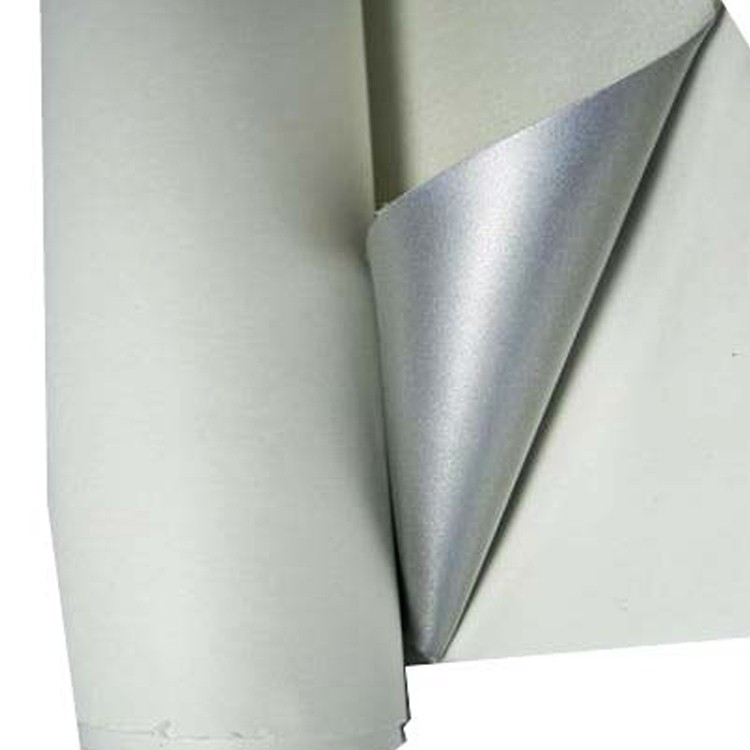 Reflective PU leather 0.8mm thick near cloth bottom图片3