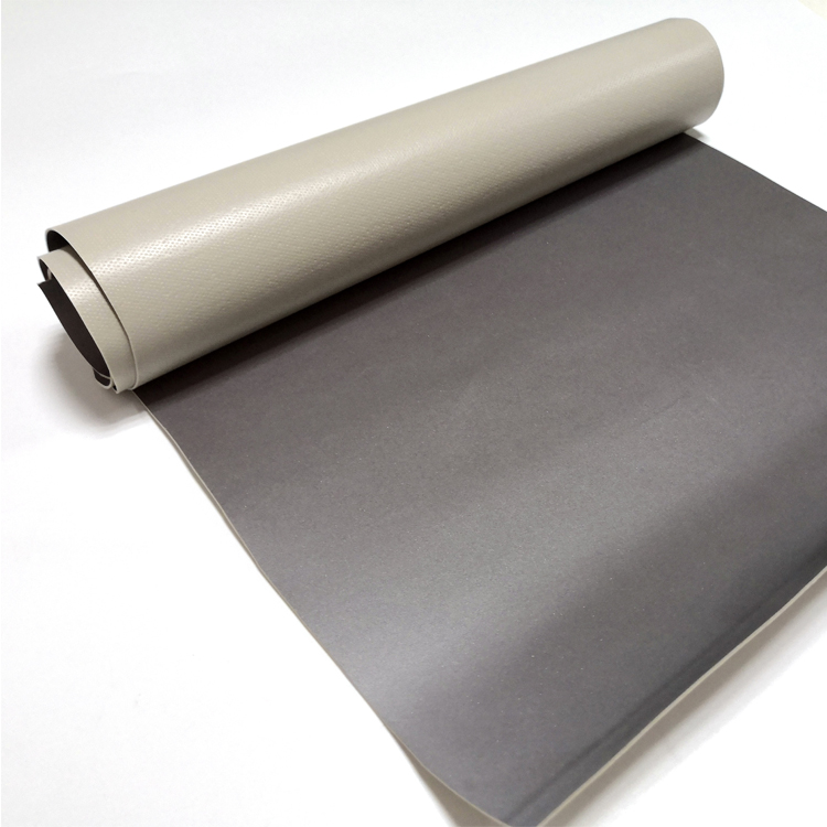 PVC bright silver reflective leather foam leather图片5