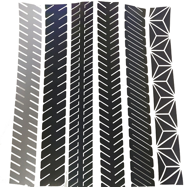 Reflective thermal film oblique stripe pattern custom 5cm reflective stripe lettering thermal film engraving washable