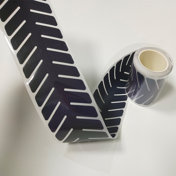 Reflective thermal film oblique stripe pattern custom 5cm reflective stripe lettering thermal film engraving washable图片2